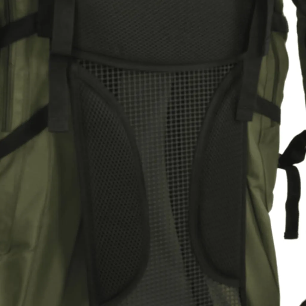 vidaXL Hiking Backpack Army Green 100 L Oxford Fabric